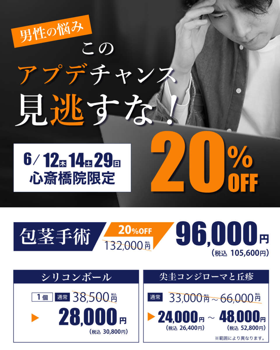 【キャンペーン】男性泌尿器